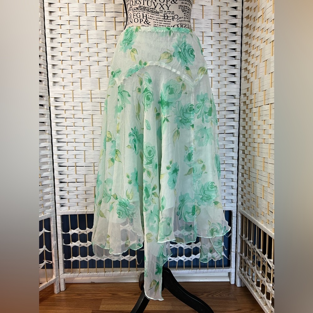 90s Vintage Bob Mackie cottage core skirt